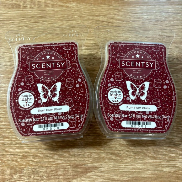 Scentsy Set of 2 Rum Pum Plum Fragrance Wax Bars New - Picture 1 of 2